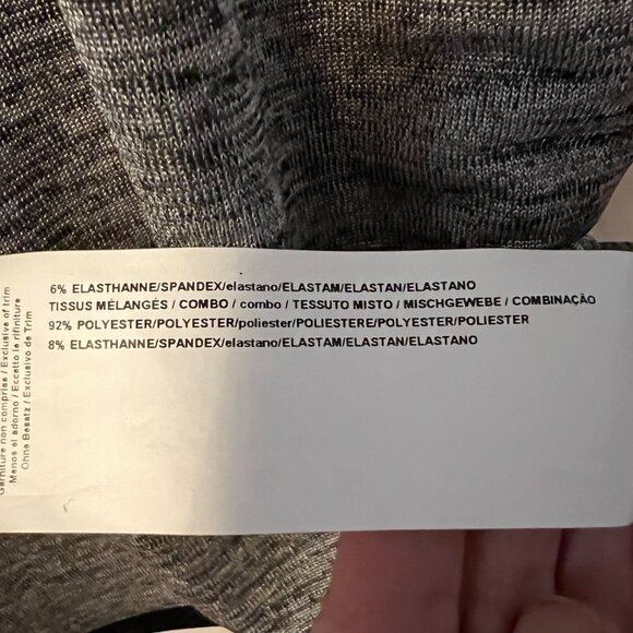 Joseph Ribkoff Silver Metallic Melange Black Tunic Cold Shoulder Sparkle Buttons - Picture 10 of 11